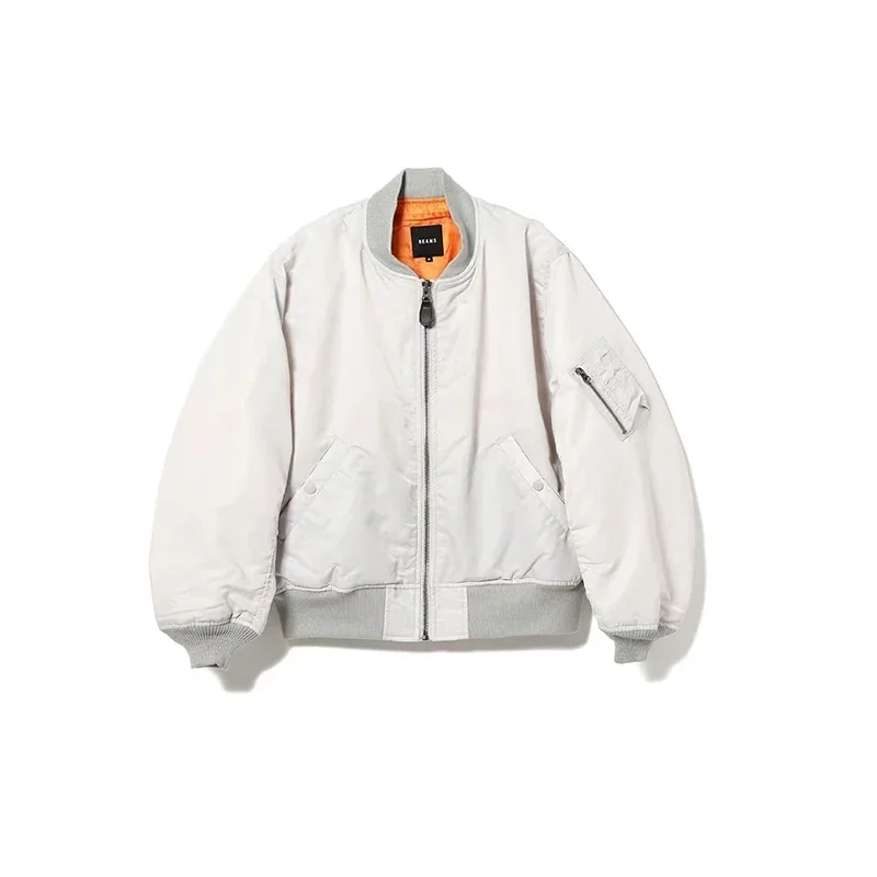 

BEAMS 24AW MA-1 nylon waterproof cotton flight jacket casual baseball jacket