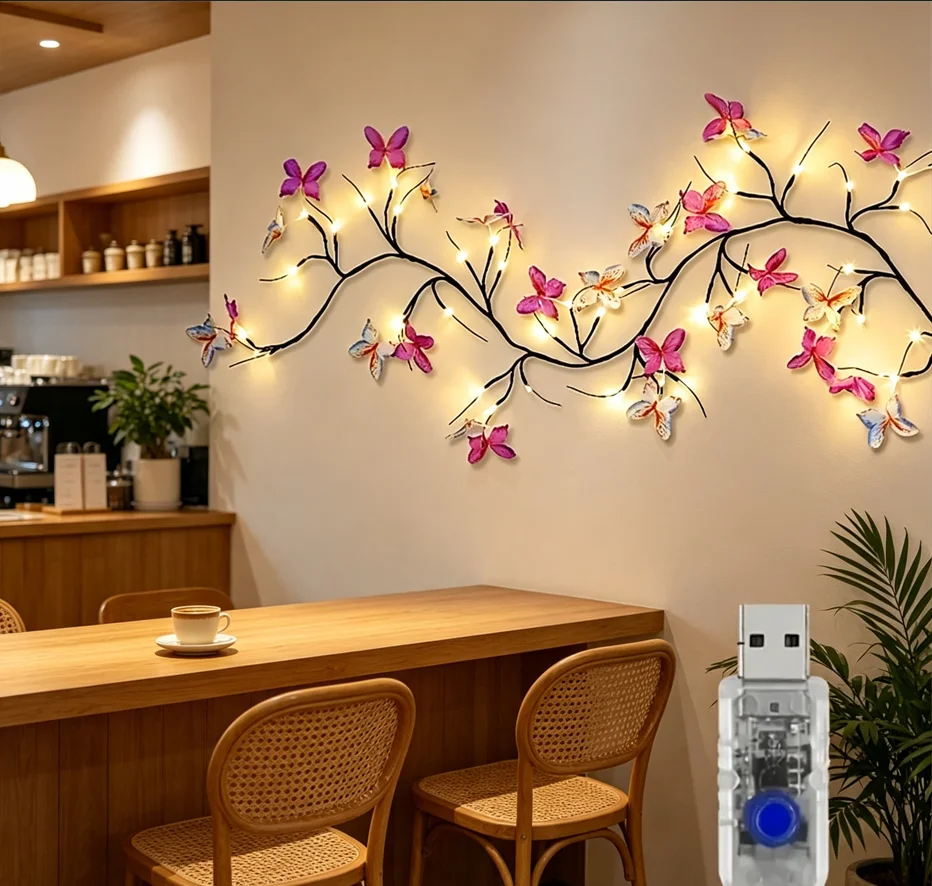 luzes-led-em-forma-de-borboleta-e-videira-30-leds-13m-8-modos-alimentacao-usb-luz-branca-quente-cordao-decorativo-para-interiores-de-casa-e-quarto