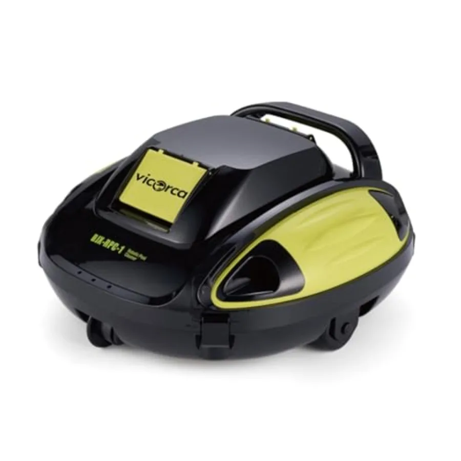 

Above-ground pool cleaner: robotic cordless 150-min runtime self-parking for pools up to 914 sq.ft. ABS plastic blue smart navi