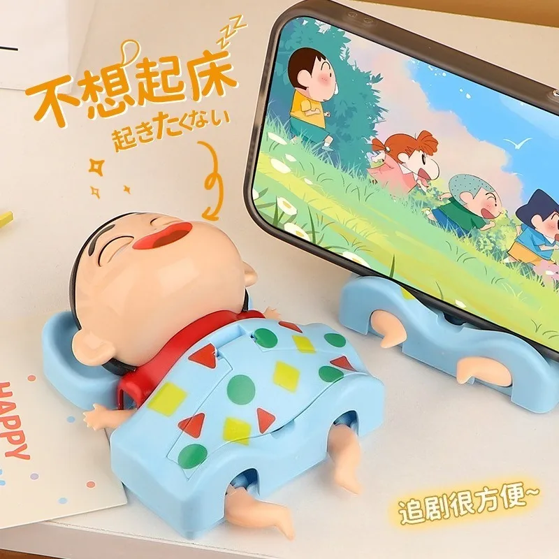 Подставка для телефона Crayon Shin-chan, модный брелок для защиты от падения, декоративный регулируемый держатель для телефона, кронштейн, настольная подставка в стиле аниме