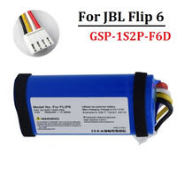 New 4800mAh Battery For JBL Flip 6 Flip6 GSP-1S2P-F6D Wireless Bluetooth Speaker Batteria Replacement