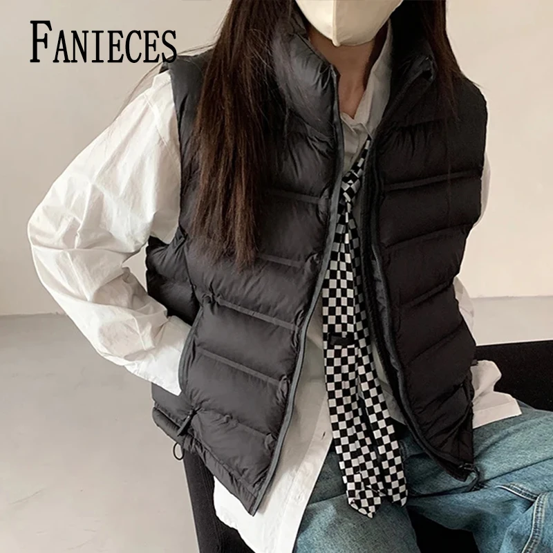 

Осень-зима, новый мягкий пуховый хлопковый жилет, куртка, женская мода, свободный утепленный теплый жилет с капюшоном, пальто, женские повседневные женские топы