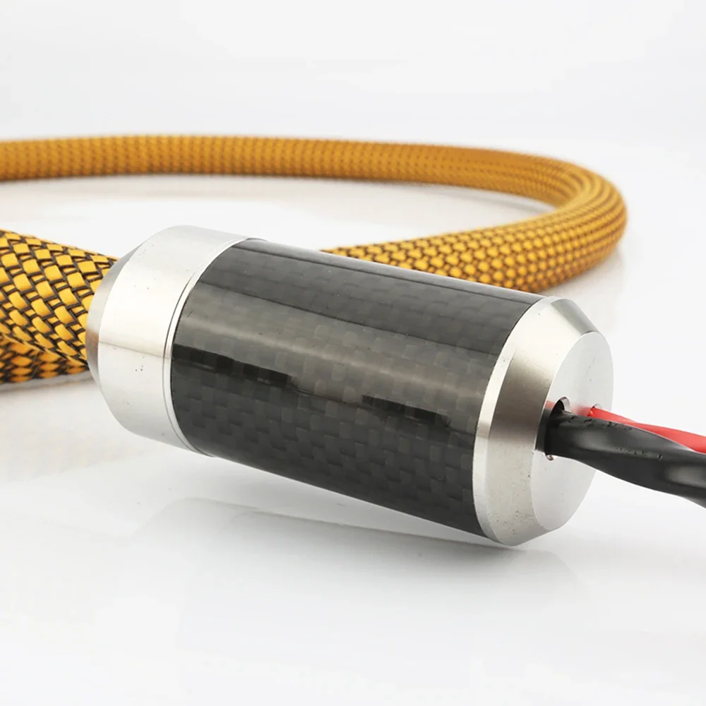 عالية الجودة CF1606 الفولاذ المقاوم للصدأ ألياف الكربون السراويل التمهيد Y الفاصل 1 إلى 2 DIY بها بنفسك كابل مكبر الصوت