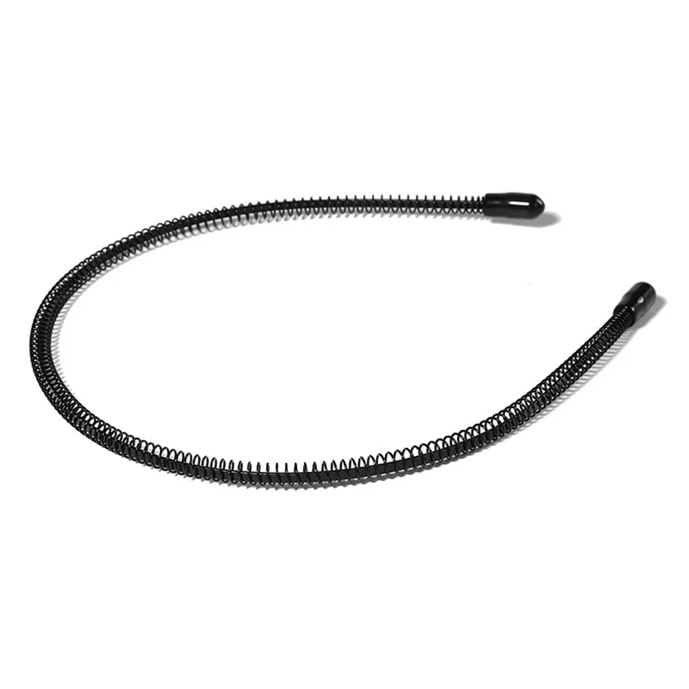 Aro de pelo de Metal Unisex para hombre y mujer, diadema ondulada geométrica a la moda, diadema deportiva para lavado de cara, diadema