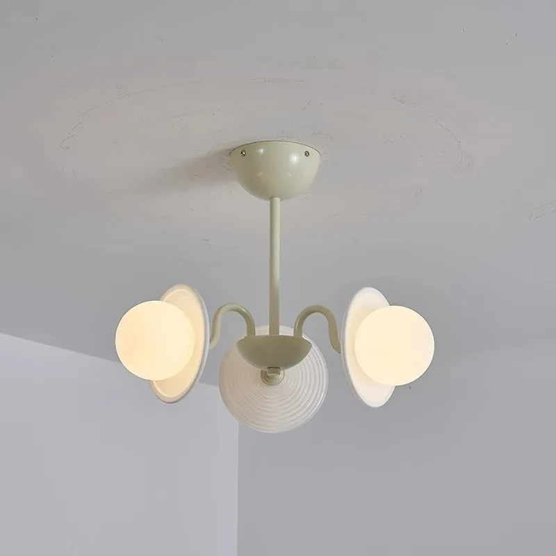 

French Cream Style Living Room Pendant Light Modern and Simple Medieval Nordic Restaurant Hall Bedroom Light