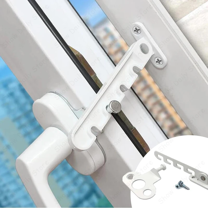 Plastic Steel Door And Window Limit Wind Hook Ventilation Limiter Retainer Child Safety Wind Brace Bracket Lock Latches For Home