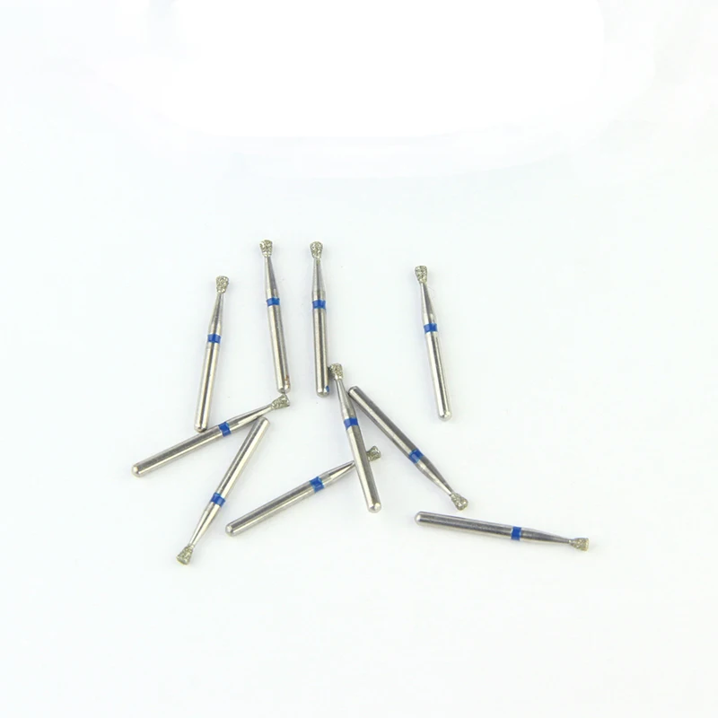 10pcs/Lot Dental Drill Inverted Conical SI-48 Diamond Burs Dental Supplies for Dentists Blue Rings Dentistry Grinding Materials