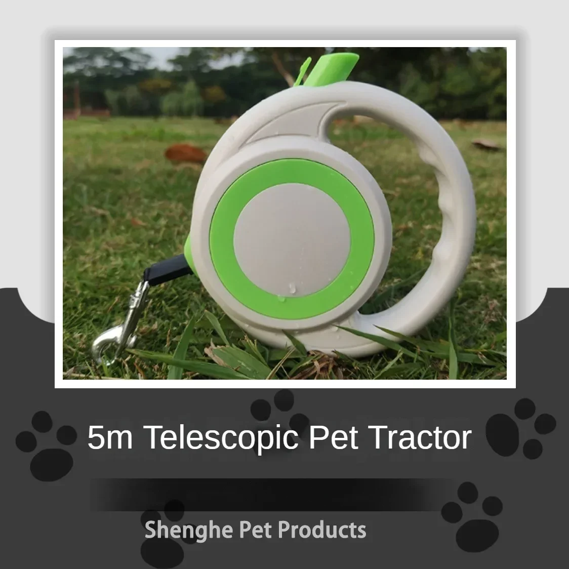 Retractable leash, reflective explosion-proof impact automatic retractable leash, comfortable handle, 360° anti-tangle dog leash