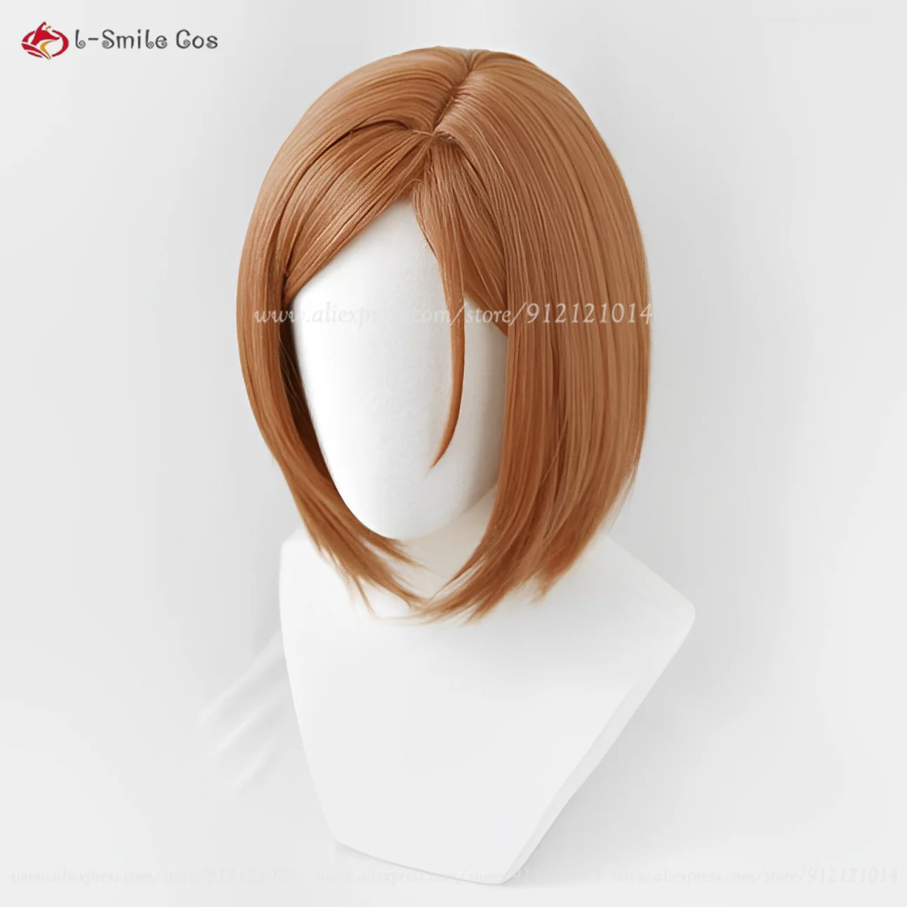 Nobara Kugisa Cosplay Wig Short Brown Kugisa Nobara Anime Wigs Cos Heat Resistant Synthetic Hair Kugisaki Nobara Wigs + Wig Cap