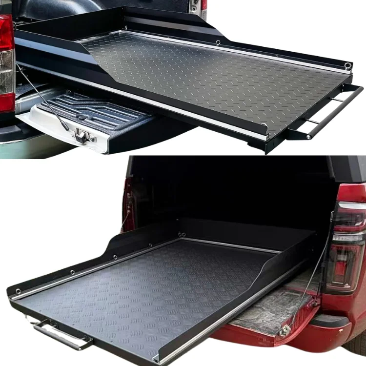 Universal Outdoor Aluminum Alloy Truck Bed Slide Sliding Tray for F150 F250 Hilux RAM GMC Tacoma Ranger Easy Installation