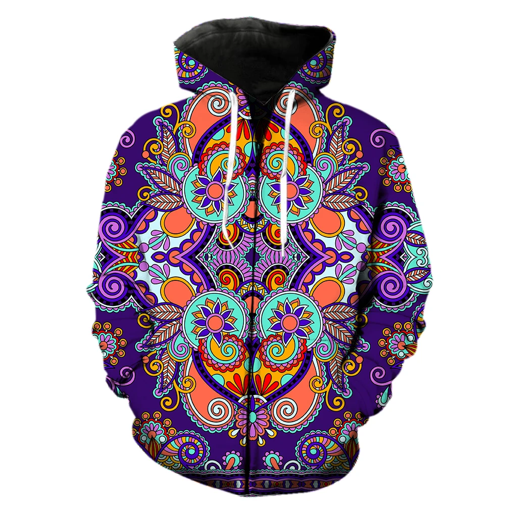 

Ukrainian Style Men's Zipper Hoodie Spring Hip Hop With Hood Jackets 3D Printed Long Sleeve Harajuku Casual Unisex Streetwear