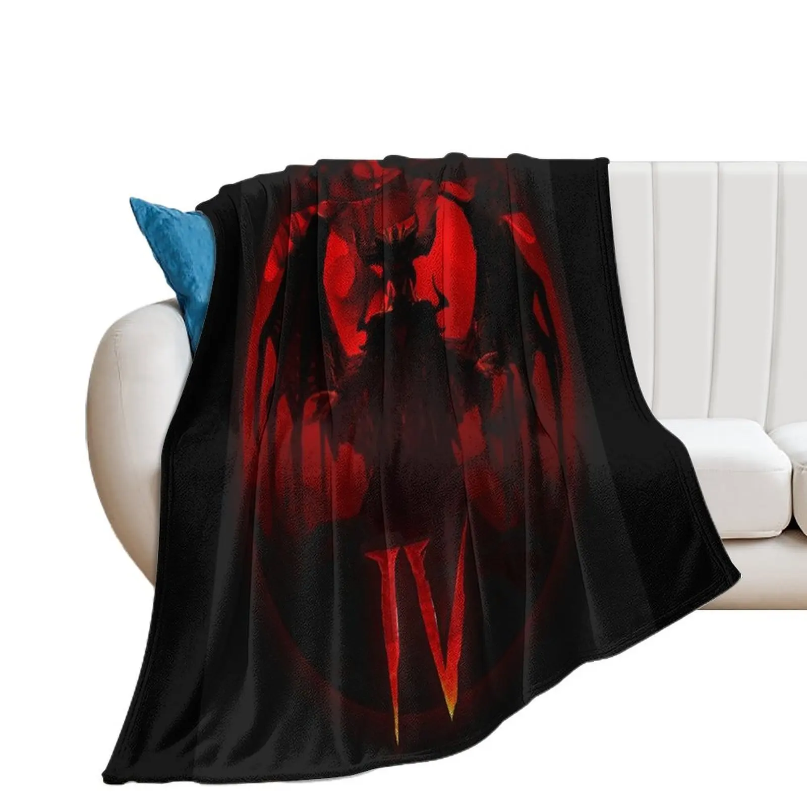 Diablo 4 Throw Blanket Sofa Travel Furry Decoratives Blankets