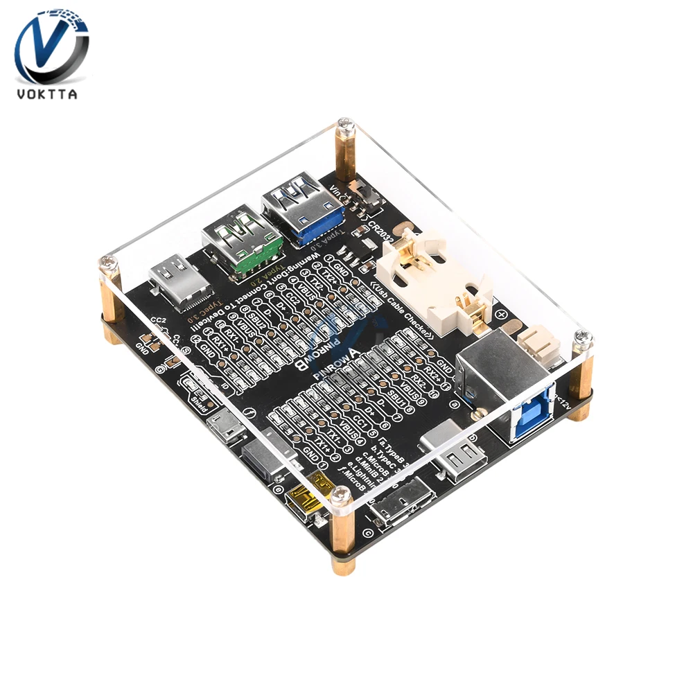 Cabo USB Data Line Detection Board, Cable Checker, USB Cable Tester, Short Circuit On-Off Switching, Type-C Test Tools