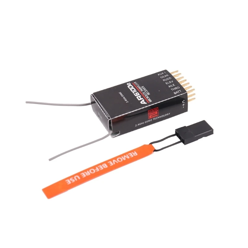 DSM2 AR6100E 6-Channel 2.4GHz Receiver Compatible DX6I DX7 DX8 DX18 DSX6 DSX9 Transmitter Helicopters