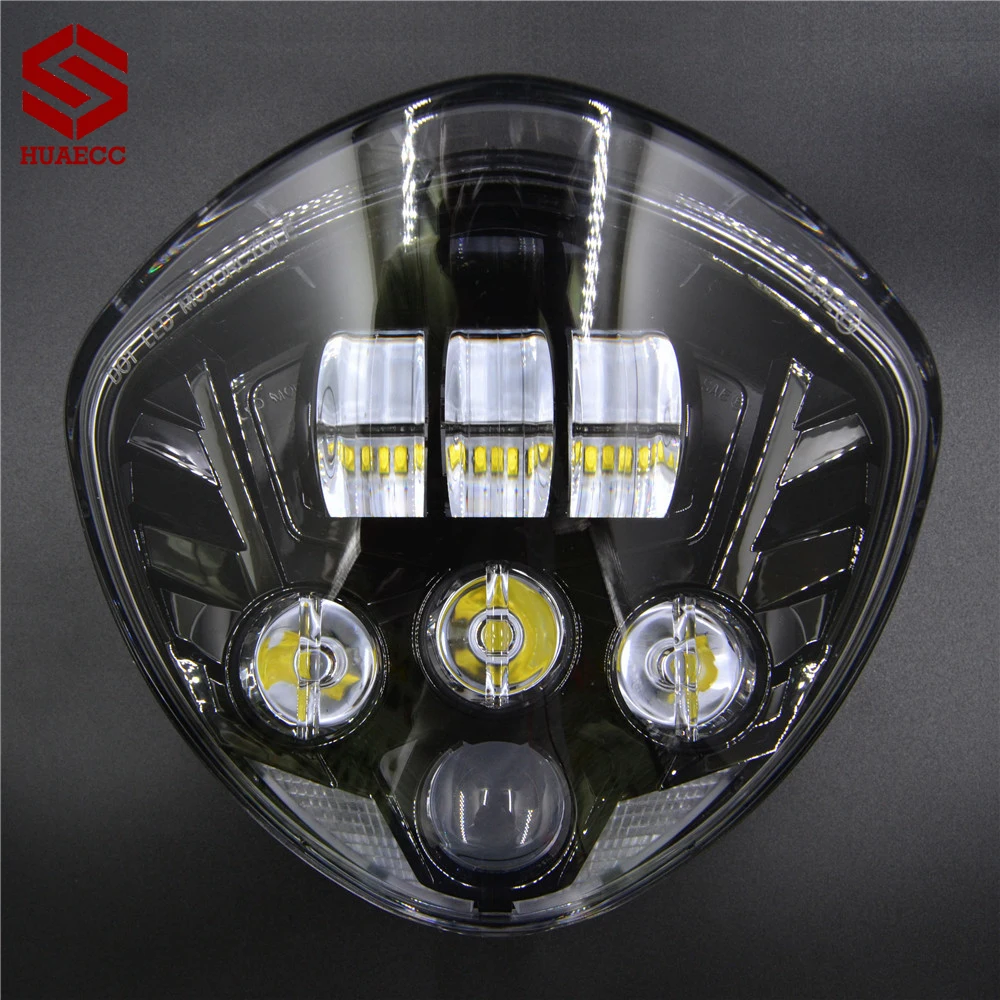 60W Motorcycle LED Headlight High Low Beam IP68 for Victory Cross Country Vegas 8-Ball Cross Roads