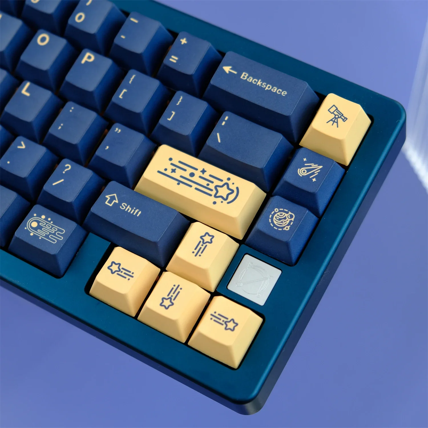 Stargazing 129 Tapogat PBT Eredeti írásmű Magas légnyomású levegő sublimated Gépi Kulcskarika keycaps