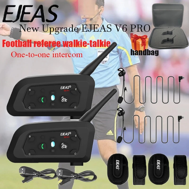 

EJEAS V6C Professional Referee Intercom, Bluetooth 5.1 Referee Communication System for Football and Handball Sports