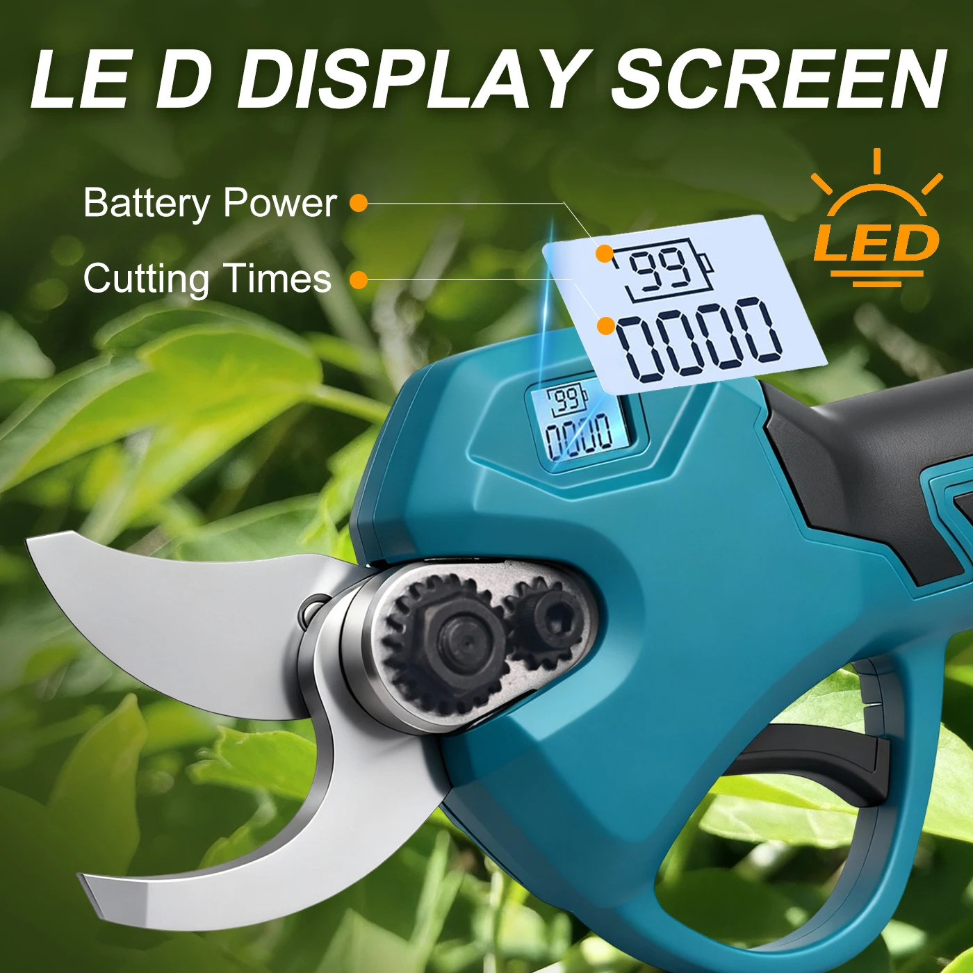 M-WALK 30mm Electric Pruning Shears Brushless Cordless Pruner Shear Garden Tree Branches Cutter For Makita 18V Battery pins - view 3