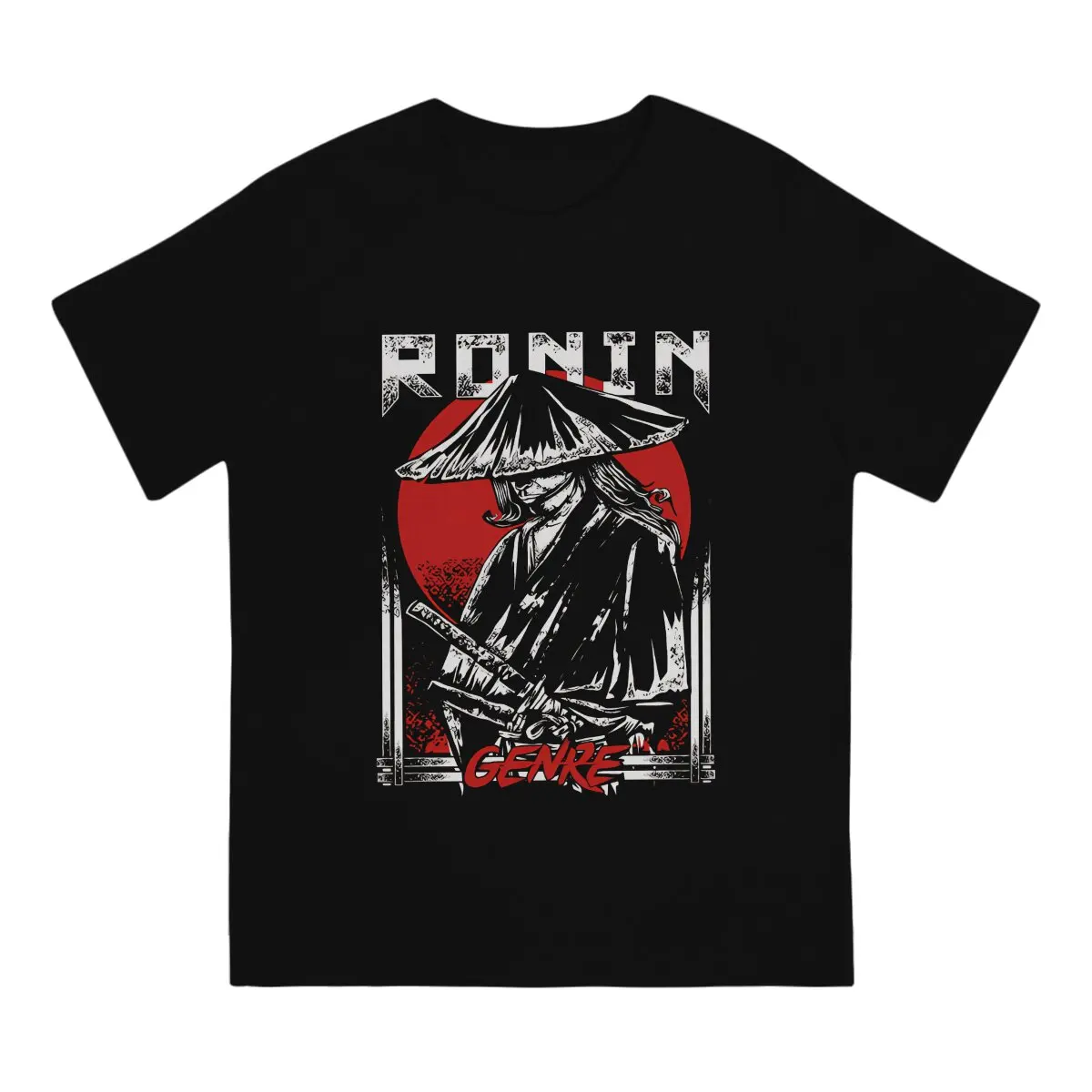 Ronin Men TShirt Samurai Style Crewneck Tops Polyester T Shirt Humor Gift Idea