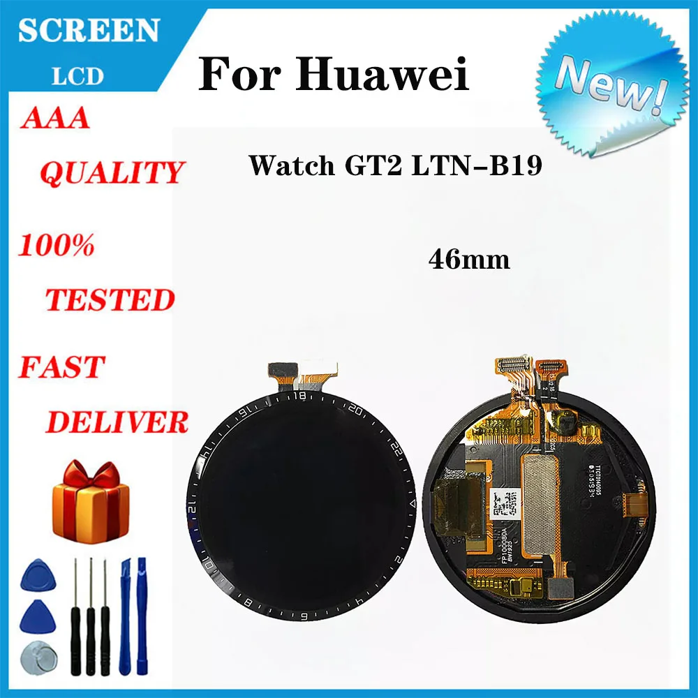 For Huawei Watch GT2 LTN-B19 46mm LCD Screen Display Smart Watch Accessories Replacement And Repair Parts