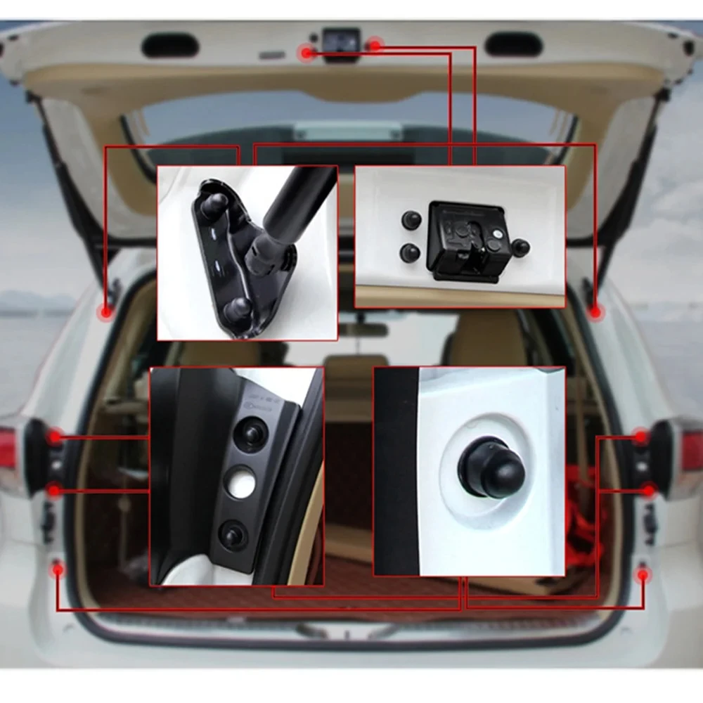 M6 M8 M10 M12 Kuppelschrauben-Schutzkappen Schwarz Weiß Kunststoff Sechskant Auto-Türbolzen-Muttern Dekorative Abdeckung für Toyota Corolla – Detail 8