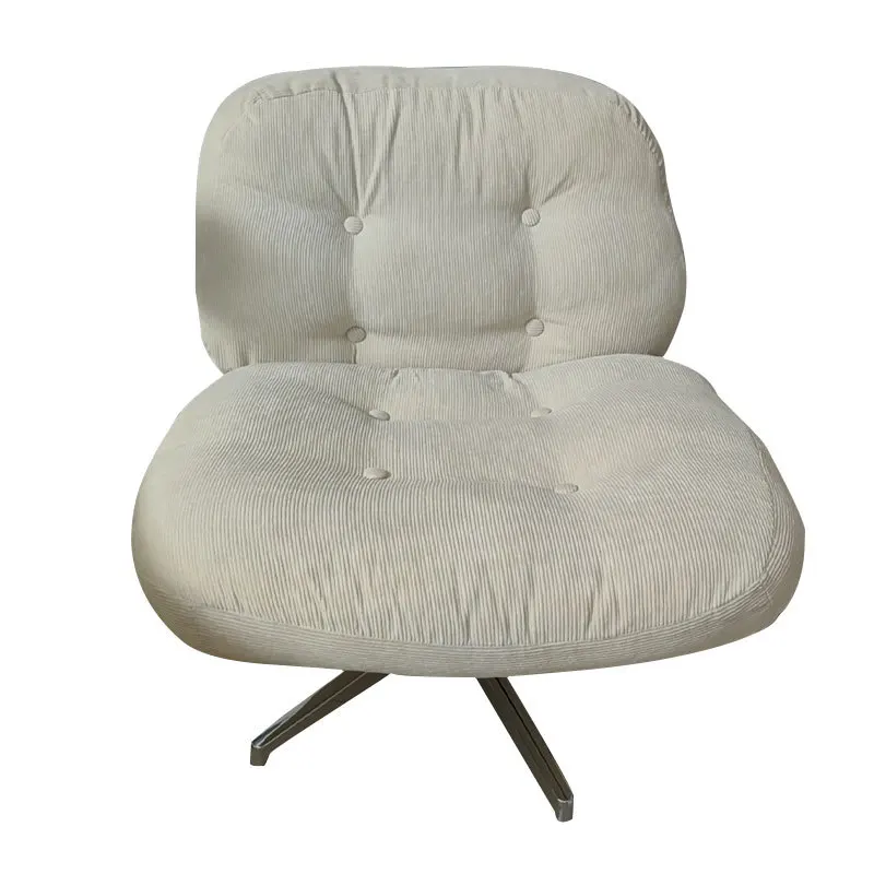 //Luxury Scandinavian Modern Sectional Sofa Comfort Velvet Swivel Chair For Living Room Furniture Stainless Steel For Apartments