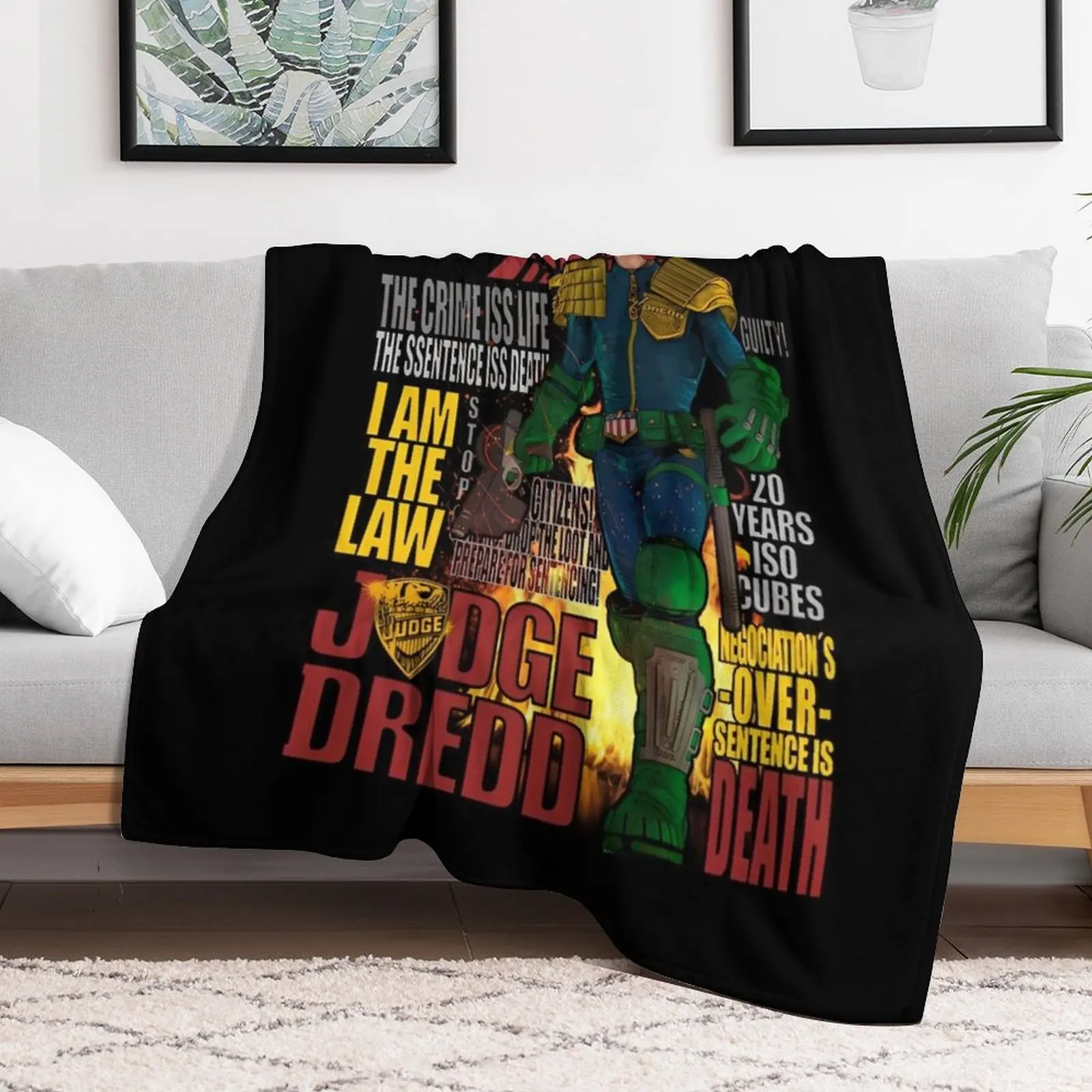 Judge Dredd Throw Blanket christmas decoration Bed Fashionable Moving Blankets