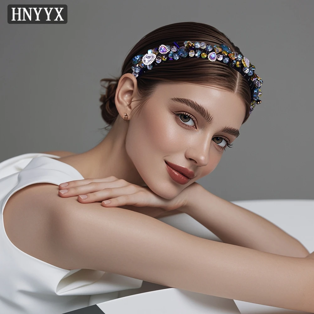 

YouLaPan Fashionable Bridal Wedding Colorful Headband Handmade Elegant Retro Style Women's Party Banquet Ball Headwear YXA79