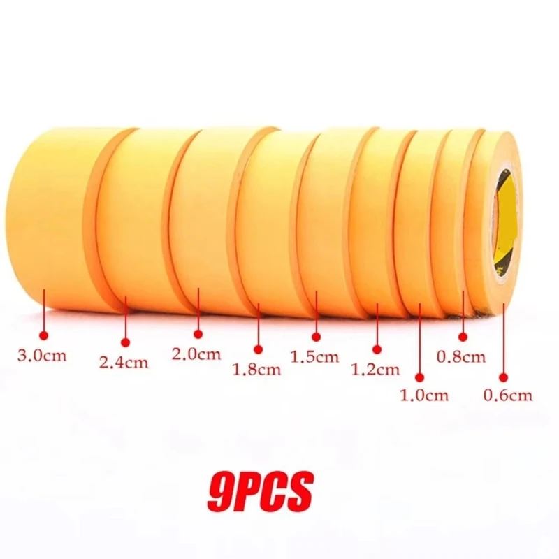 18 Rolls Precision Model Masking Tape Fine Line DIY Cover Tape For Model Hobby Tool Set Width 6/8/10/12/15/18/20/24/30Mm