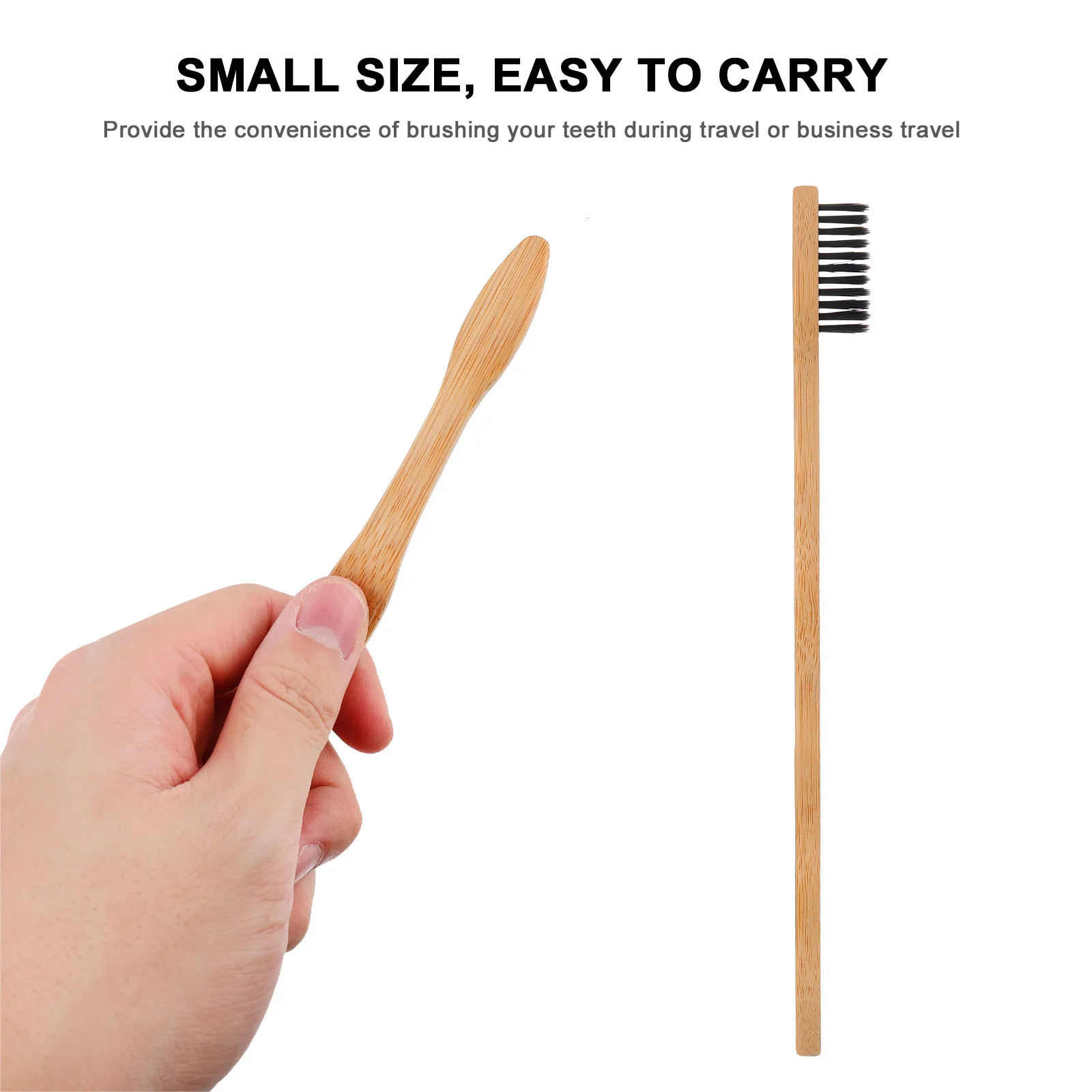 

20 Pcs Bamboo Toothbrush Biodegradable Lightweight Ergonomic Portable Travel Eco Friendly Oral Care Dental Hygiene