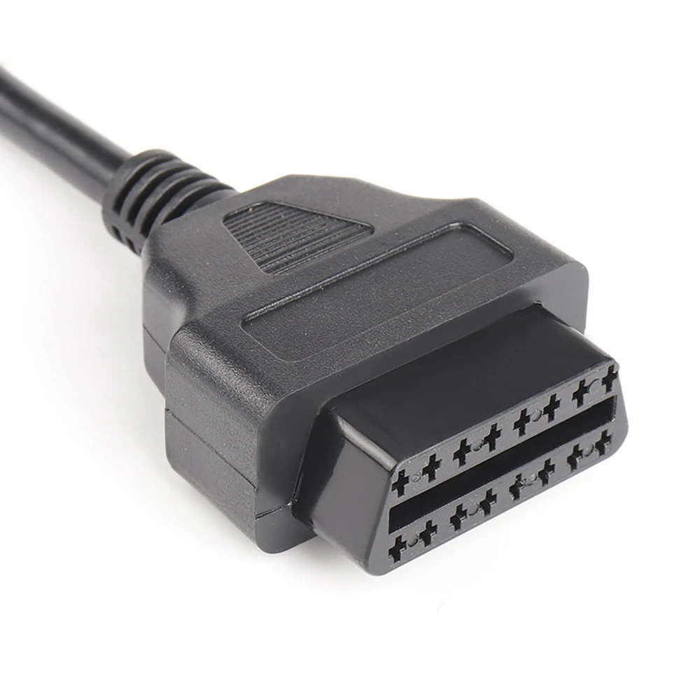 Obd2 التشخيص تمديد كابل 16 دبوس ذكر إلى 16Pin أنثى obd موصل ل 12 فولت 24 فولت الديزل Gaslion سيارة ELM327 obd تمديد