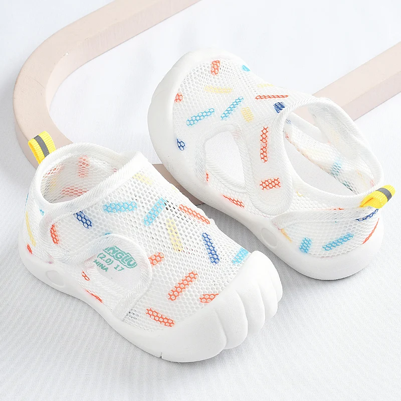 Kids Summer Mesh Breathable Non-Skid Toddler Shoes 10M-4Y Baby Boys Girls Candy Color Sandals Lightweight School Shoes Prewalker