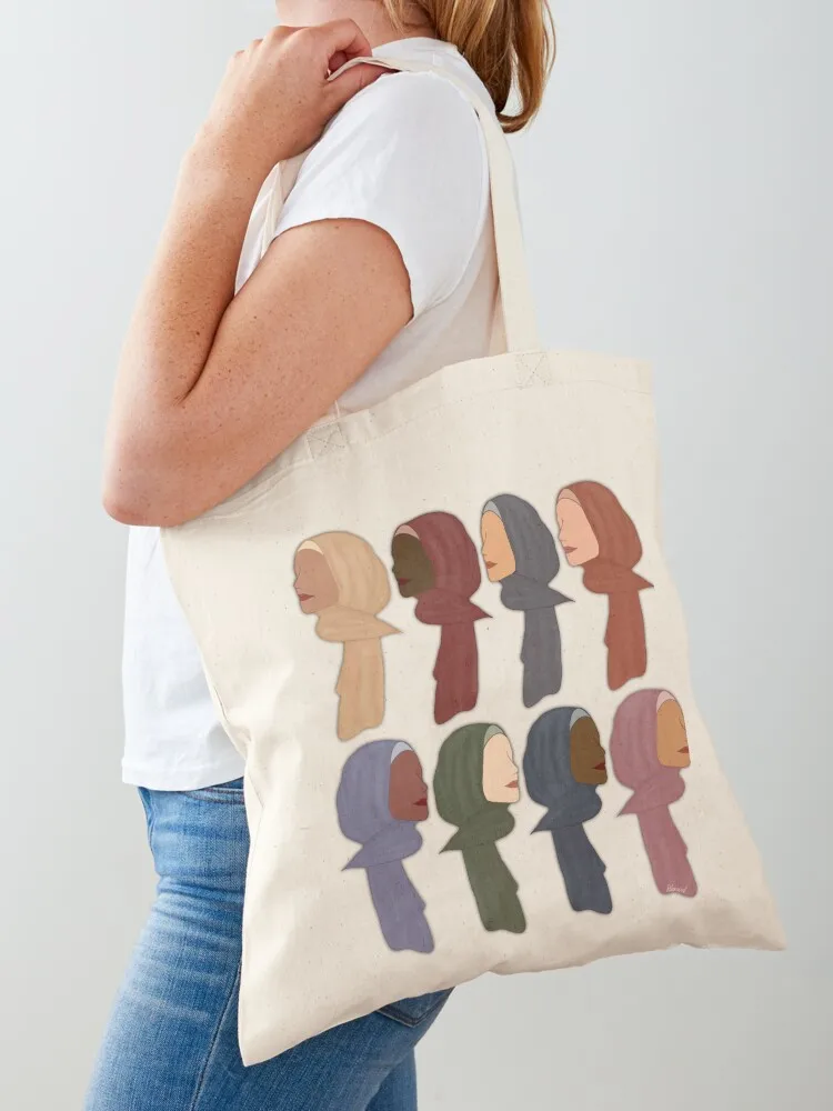 Hijabi Squad Tote Bag shopping bag logo personalized tote reusable shopping bags canvas bags