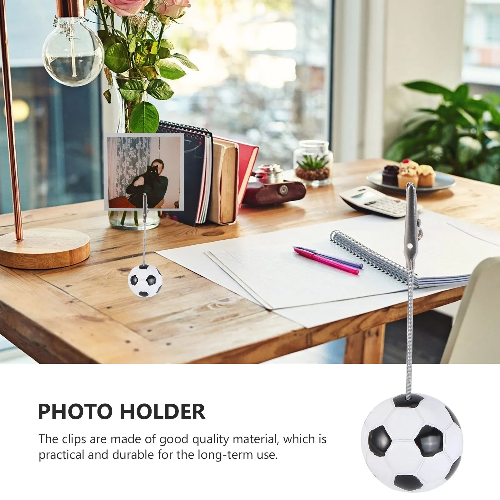 5 قطع من مشابك صور كرة القدم من مادة ممتازة أوتاد صور زخرفية للمكتب المنزلي الإبداعي #6