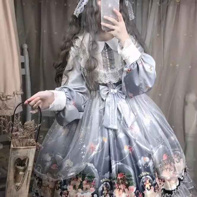 Plus größe lolita kleid Mädchen Halloween Cosplay Katze Ohren Mit Kapuze Mantel Strap Kleid Gothic Frauen Party Kawaii Kleider