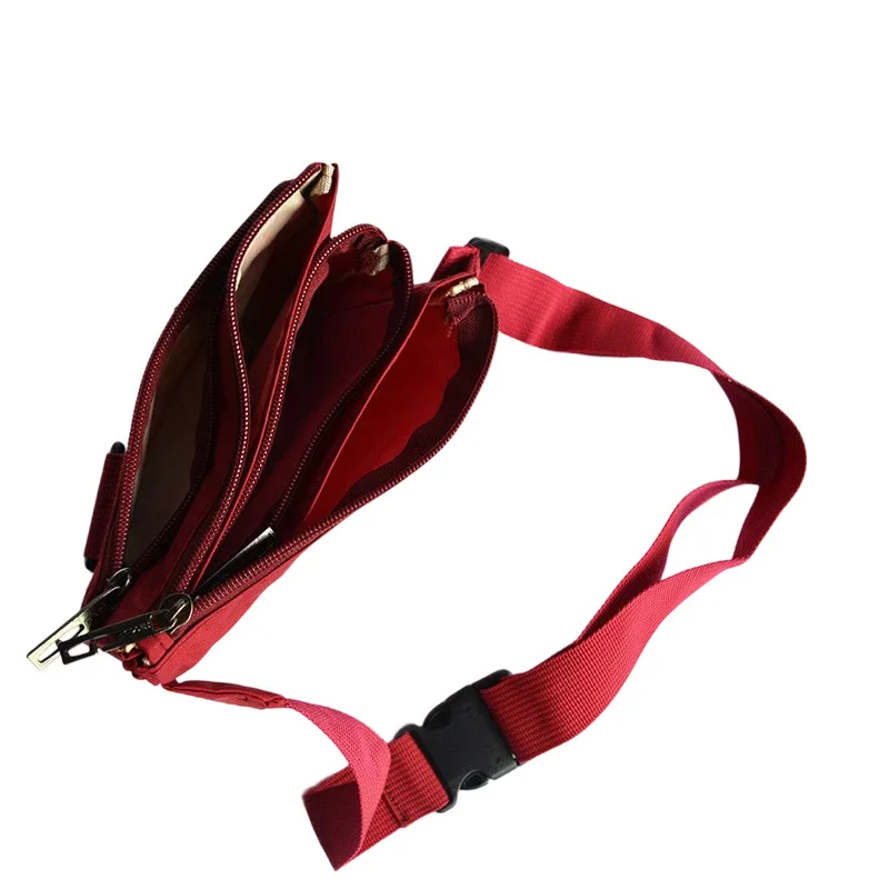 Running fanny pack, men's and women's mobile phone fanny pack, small close-fitting waterproof passport bag, mobile phone