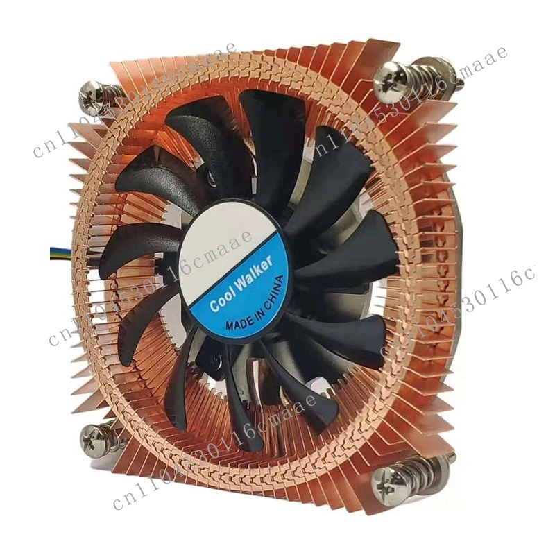 19Mm Ultra-thin ITX Pure Copper Heat Pipe CPU Radiator 1700 1200 115X Silent Temperature-controlled Ball Fan I3