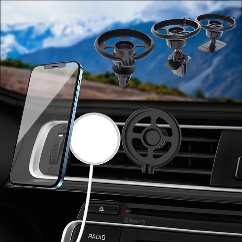 1Psc Car Phone Mount Air Vent Car Mount Charger Holder For Magsafe Charger