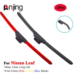 LNJING Colorful Wiper Blades For Nissan Leaf 2 ZE0 ZE1 2010 2012 2015 2017 2019 2021 2023 2024 Car Exterior Luxury Accessories