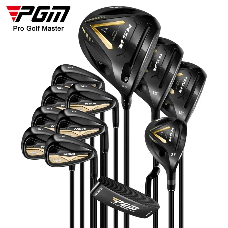 MTG056 5pcs/12pcs black golf clubs complete set men full set golf clubs with bag