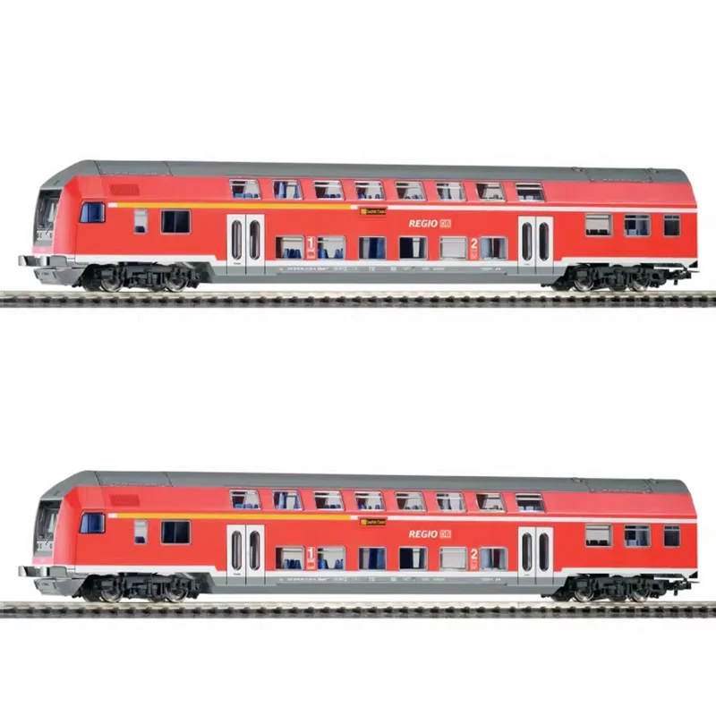 

PIKO HO 1:87 57621 Double-decker Passenger Train German 6th Generation Train Model Classics Adult Souvenir Gift Static Display