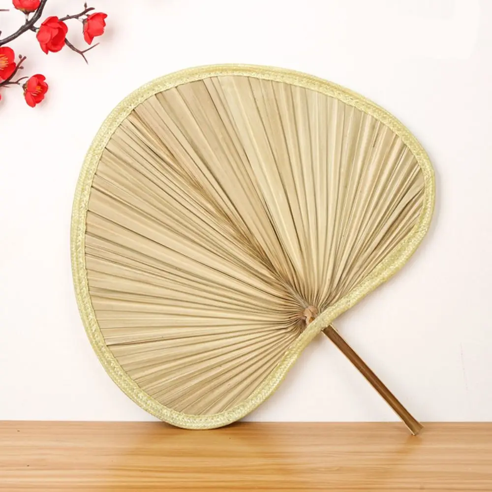 Manual Lightweight Cooling Bamboo Woven Summer Hand-woven Straw Fan Home Decoration Hand Fan Palm-Leaf Fan