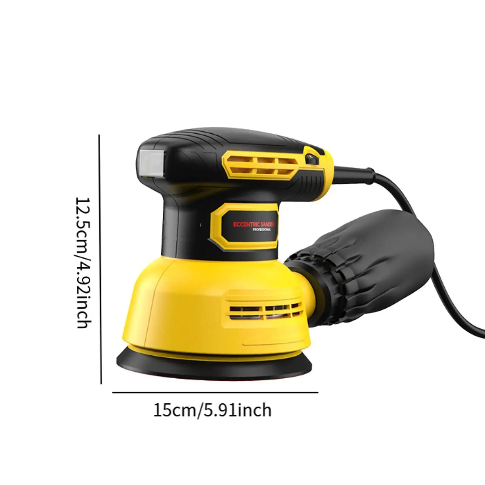 Random Orbital Sander Tool Sanding 16Pcs Sandpapers for Marble Iron Car Body