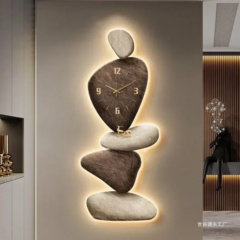 Living Room Wall Clock Decor Light Luxury Unique Wall Clock Large Modern Design Silent Aesthetics Reloj De Pared Wall Decor