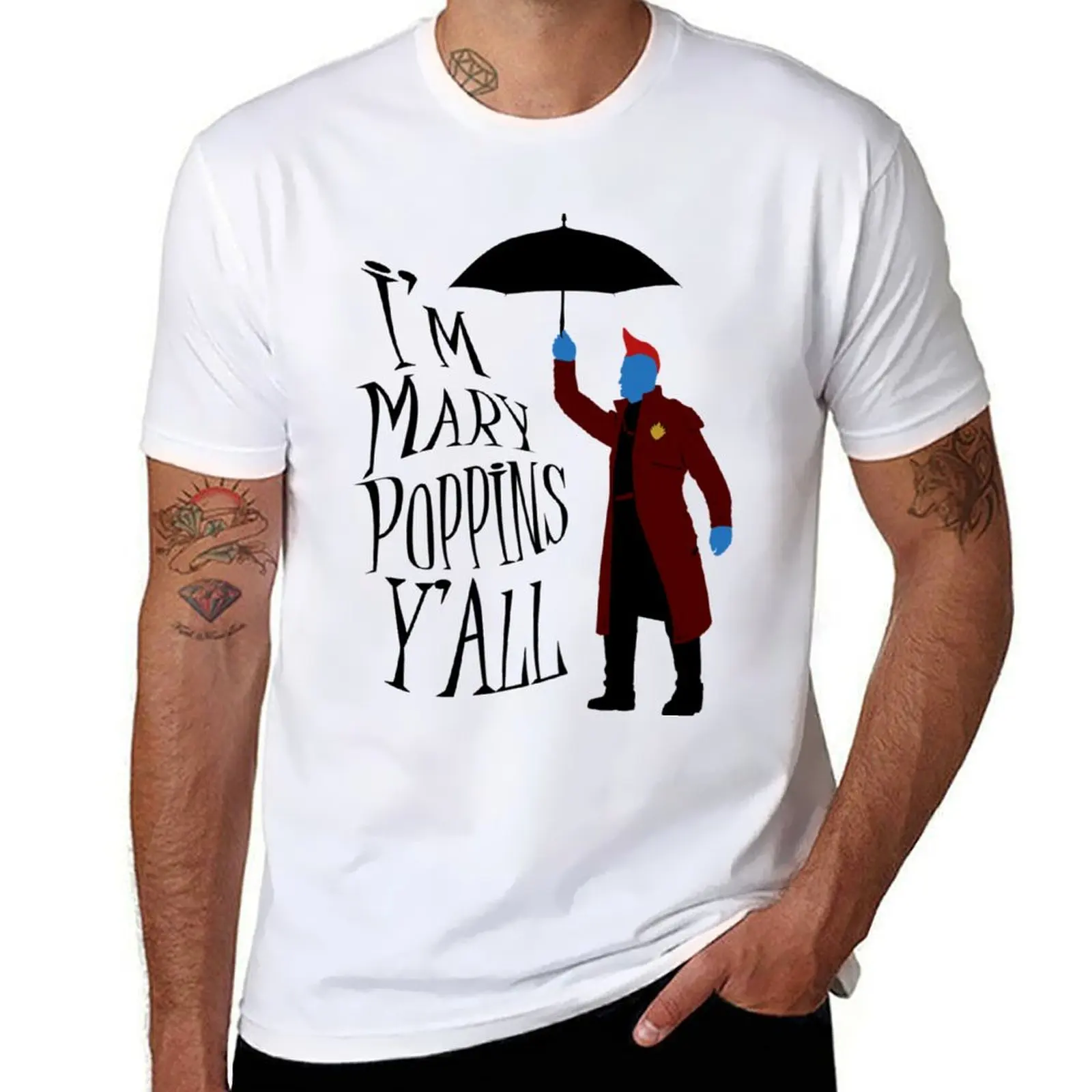 

Yandu shirts man shirt man t cotton pack shirt cotton t printed t Poppins for T-Shirt