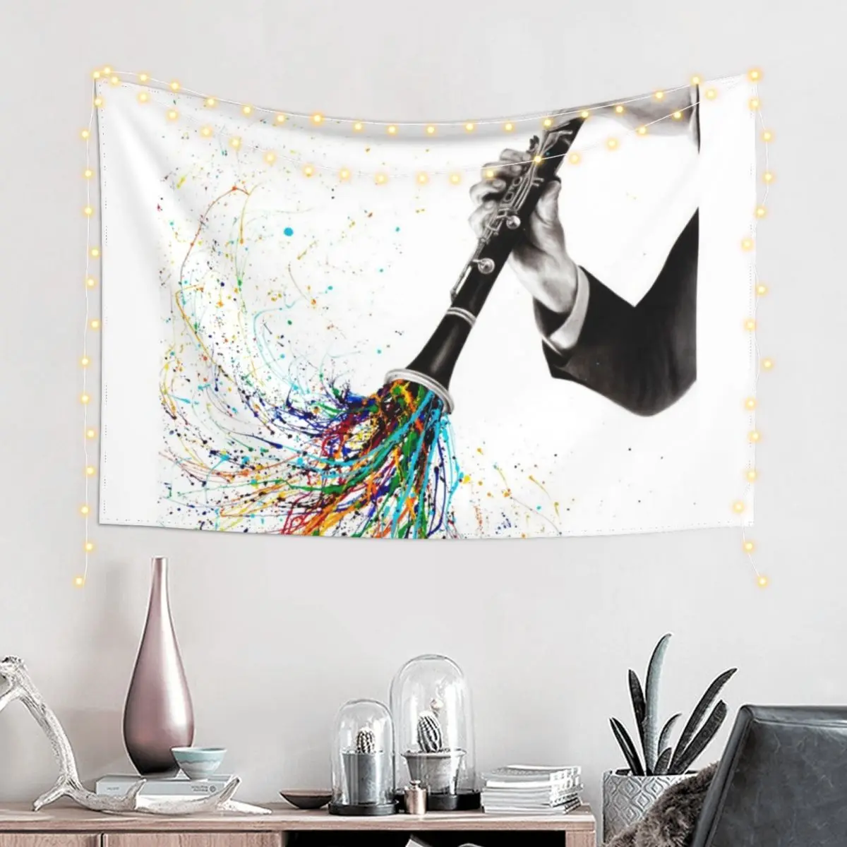 A Clarinet Tune Tapestry Aesthetic Room Decors Decoration Room Tapestry