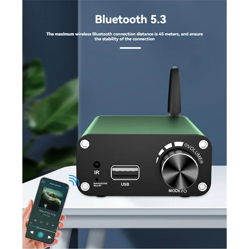 

Y45A-HIFI звук Bluetooth 2,0-канальный стерео TPA3116 цифровой аудиоусилитель класса D мощность 200 Вт 24 В 5 А вилка США