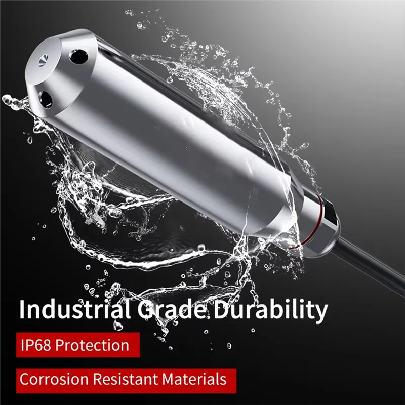 

【24 Hours Sale】Hydrostatic Water Level Sensor For Pump Control-Transmitter, 0-2M Range, DC24V, 4-20Ma Output Liquid Sensor