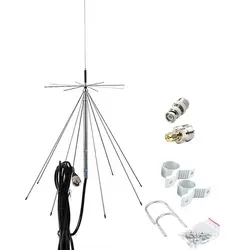 D3000N, leistungsstarkes Breitband, UWB, SignalPlus, 25–3000 MHz Discone-Antenne für VHF UHF SDR, kompatibel mit PL259, SO239-k-Anschluss