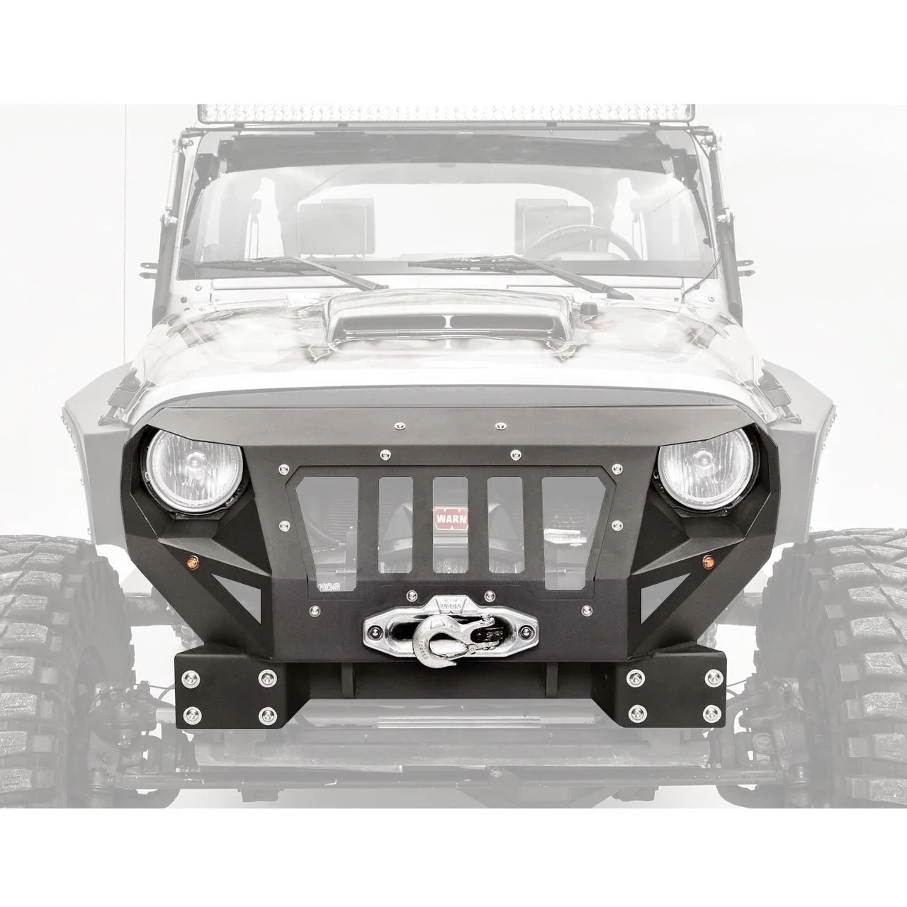 

Короткий стиль Grumper Armor передний бампер для jeep wrangler jk